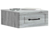 Wall-Mounted Bedside Cabinet 2 pcs Grey Sonoma Engineered Wood 899288