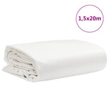 Tarpaulin White 1.5x20 m 650 g/m 156191