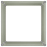 45712 Raised Garden Bed Brown 100x100x77 cm Galvanised Steel