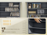 16-Compartment Media Shelf - Grey T3398P553206