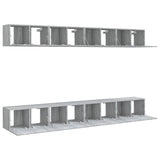 TV Cabinets 8 pcs Grey Sonoma 60x30x30 cm Engineered Wood 3120309