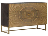 Drawer Cabinet with Drawer Brass 75 x 30 x 65 cm 42020075