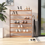 ZNTS Shoe Rack Brown 90x24x117 cm Engineered Wood 327350