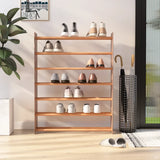 ZNTS Shoe Rack Brown 90x24x117 cm Engineered Wood 327350