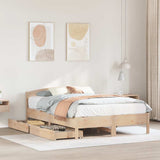 Bed Frame without Mattress 120x200 cm Solid Wood Pine 3301830