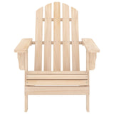 Garden Adirondack Chair with Table Solid Fir Wood 315922