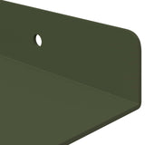 Floating Shelf 4 pcs Olive Green 60 x 18 x 2.5 cm Steel 8004029