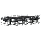Garden Dining Set Black 3295042