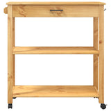 Kitchen Trolley MONZA 84x40x88.5 cm Solid Wood Pine 376103
