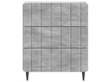 Bedside Cabinet Concrete Grey 43x 41 x 68 cm Engineered Wood 894328