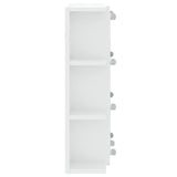 Mirror Cabinet with LED White 70x16.5x60 cm 808873