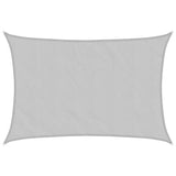 Sun Shade Sail Light Grey 5x3 m 100% Polyester Oxford 4000547