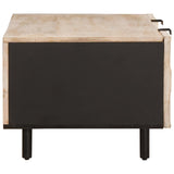 Coffee Table White 100 x 54 x 40 cm Solid Mango Wood 4017876