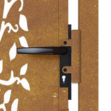 Garden Gate 100x100 cm Corten Steel Tree Design 153161