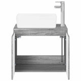 Bathroom Furniture Set Grey Sonoma Engineered Wood 3404336