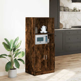 Kitchen Cabinet Smoked Oak 57x41.5x131.5 cm Engineered Wood 860125