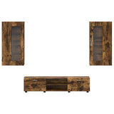 TV Cabinet Set FLORIN 3 pcs Smoked Oak Engineered Wood 3397929