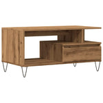 ZNTS Coffee Table Artisan Oak 90x49x45 cm Engineered Wood 857453
