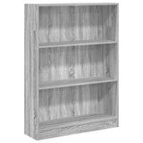 Bookcase Grey Sonoma 80x24x109 cm Engineered Wood 857840