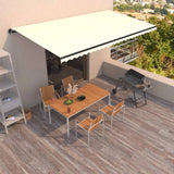 Manual Retractable Awning 600x350 cm Cream 3069237