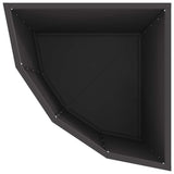 Corner Planter Black 45 x 45 x 50 cm Steel 883668