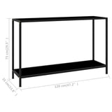 Console Table Black Tempered glass Medium Console Table 322840