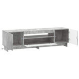 LED TV Cabinet Concrete Grey Engineered Wood 896028