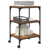 Printer Stand Old Wood 50 x 41 x 75 cm Engineered Wood 882998