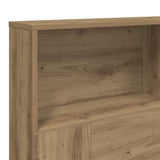 Headboard Cabinet Artisan Oak 160x19x103.5 cm Engineered Wood 856871