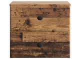 Wall-Mounted Bedside Cabinet 2 pcs Old Wood 34.5 x 33 x 40 cm 899162