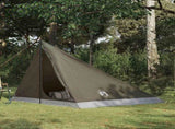 Backpacking Tent Brown and Grey 4-Person 42019354