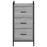 Sideboard Grey Sonoma 40 x 33 x 80.5 cm Engineered Wood 8013791