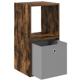 Bedside Table with Drawer 2 pcs Smoked Oak 35 x 32 x 68.5 cm 8000637