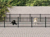 Outdoor Dog Kennel Steel 16,94 m 3124619
