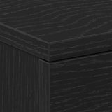 Bedside Cabinet Black Oak 38x35x55 cm Engineered Wood 862428