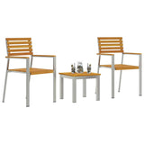 Garden Dining Set 3 pcs Brown 3334840