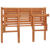 Foldable Bench Natural Solid eucalyptus wood 120 cm Foldable 47293
