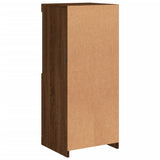 Sideboard with LED Lights Brown Oak 41x37x100 cm 836692