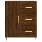 Highboard Brown Oak 69.5x34x180 cm Engineered Wood 3189428