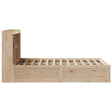 Bed Frame without Mattress 135x190 cm Double Solid Wood Pine 3323509