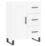 Highboard White 69.5x34x180 cm Engineered Wood 3190045