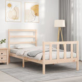 Bed Frame without Mattress 90x190 cm Single Solid Wood Pine 3191871