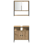 Bathroom Furniture Set 4 pcs Artisan oak 33 x 33 x 185.5 cm 3334407