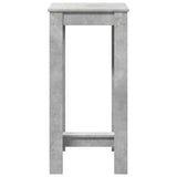 ZNTS Bar Table Concrete Grey 51x50x103.5 cm Engineered Wood 854403