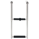 Folding Boarding Ladder 2-step Stainless Steel 92373