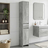 Bathroom Cabinet Concrete Grey 30 x 33 x 190 cm Engineered Wood 890755