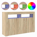 Sideboard Sonoma Oak 116 x 30 x 75 cm Engineered Wood 3333878