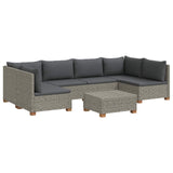 7 pcs Rattan Lounge Set with Cushions GENDT Natural Rattan 3429869