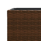 ZNTS Garden Planter Brown 30x30x60 cm Poly Rattan 366411