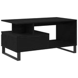 Coffee Table Black Oak 90 x 49 x 45 cm Engineered Wood 862969